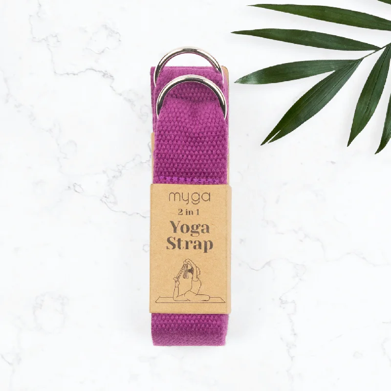 Lightweight, Durable Yoga Accessories At Lower Prices 2 in 1 Yoga Belt & Sling - Plum Lightweight, Durable Yoga Accessories At Lower Prices 2 in 1 Yoga Belt & Sling - Plum
