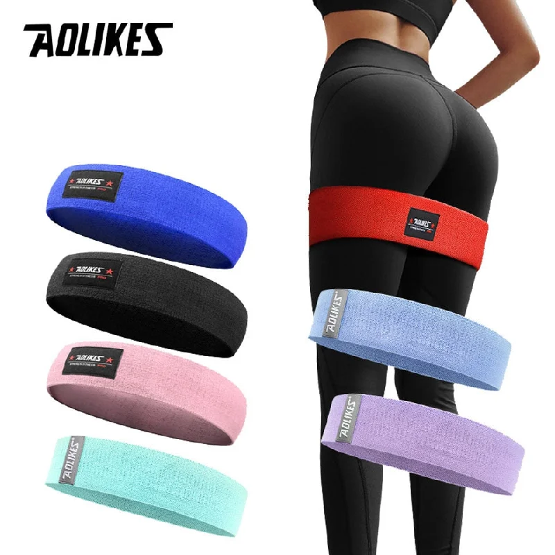 Strengthen Your Practice With Affordable Yoga Gear AOLIKES Unisex Booty Band Hip Circle Loop Resistance Band Workout Exercise for Legs Thigh Glute Butt Squat Bands Non-slip Design