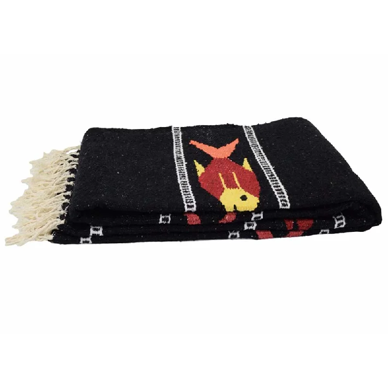 Serenity Starts With Savings On Yoga Accessories Black Baja Fish Yoga Blanket