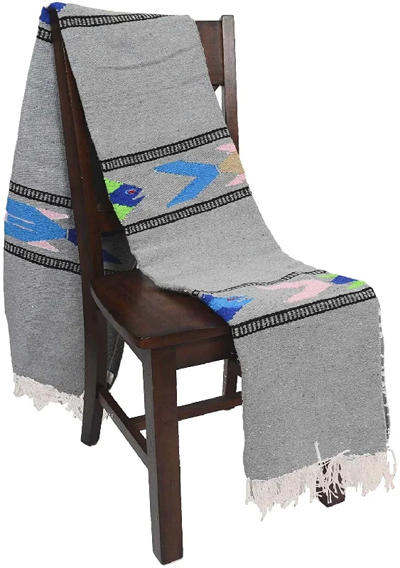 Enhance Every Stretch With Premium Yoga Gear Heather Grey Baja Fish Yoga Blanket