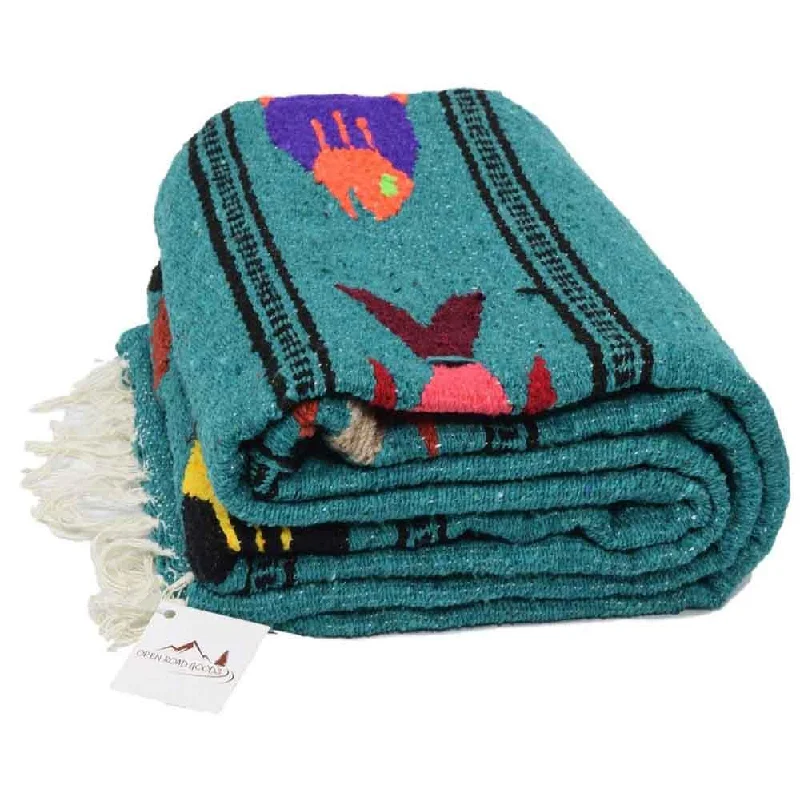 The Best Yoga Props At The Best Prices Midnight Teal Baja Fish Yoga Blanket