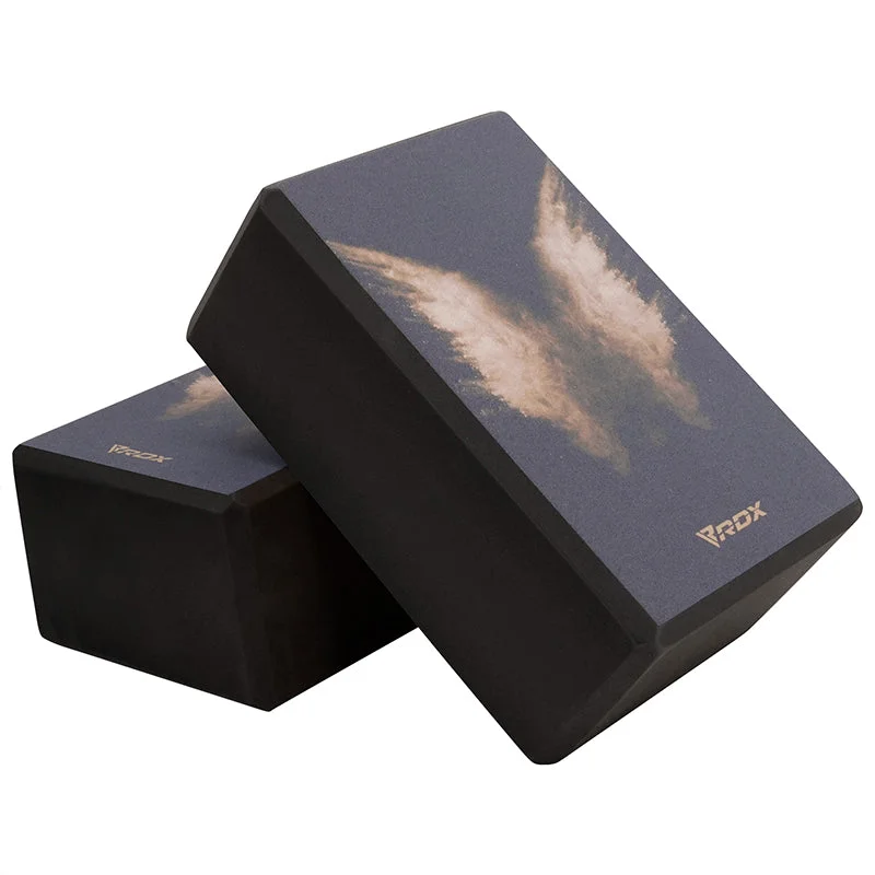 The Right Yoga Tools At The Right Price RDX D12 High Density EVA Foam Yoga Blocks Non-Slip Brick