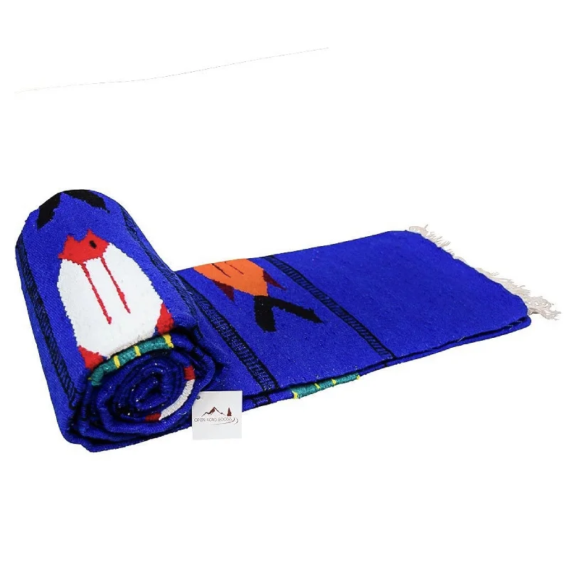 Relax, Restore, And Save On Yoga Essentials Electric Blue Fish Blanket