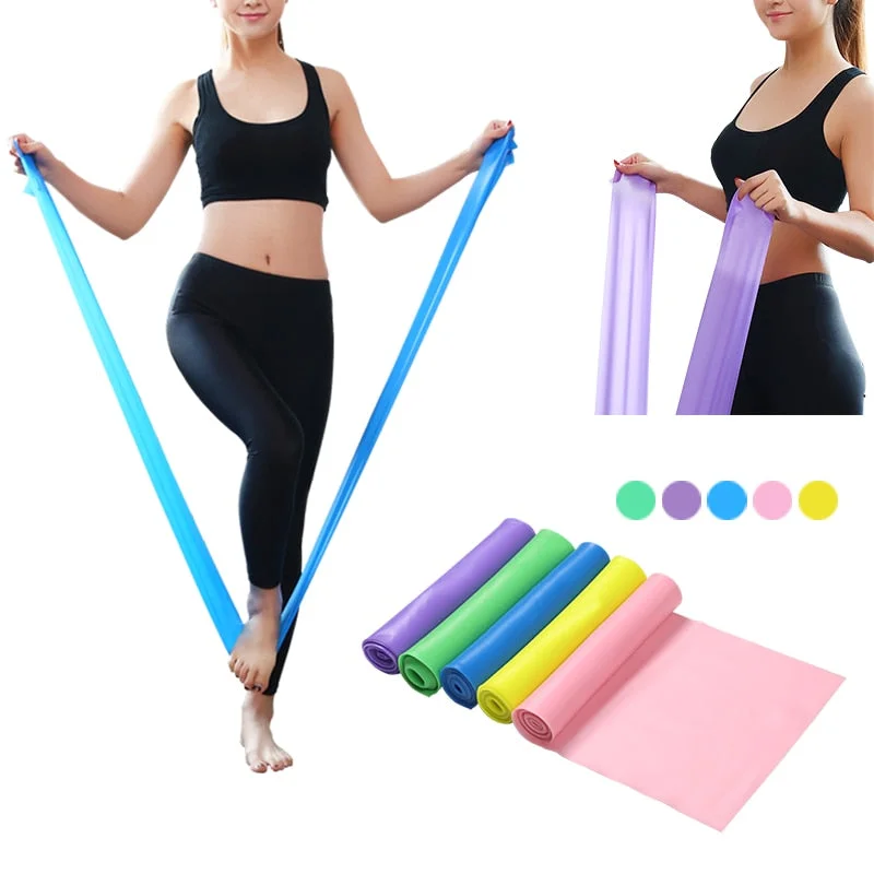 Limited-Time Sale On Premium Yoga Gear Fitness Exercise Resistance Bands Rubber Yoga Elastic Band 150Cm  Resistance Band Loop Rubber Power band Loops For Gym Training