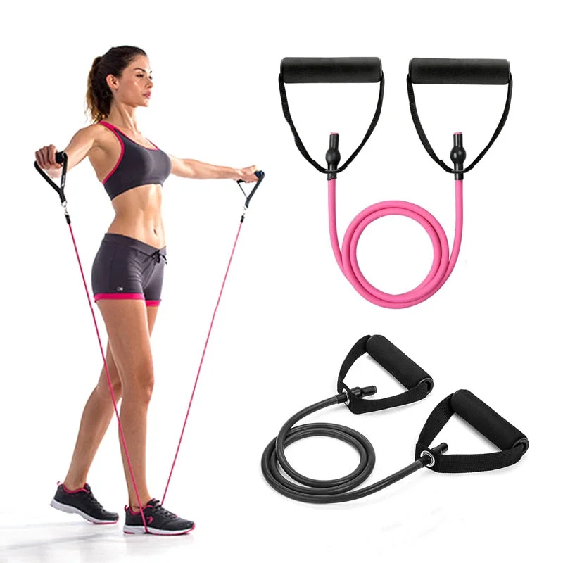 Perfect Support, Perfect Price On Yoga Props Fitness Rope Exercise Tubes Rubber Elastic Resistance Bands Gym Expander Crossfit Power Lifting Pull Up Strengthen Muscles Yoga