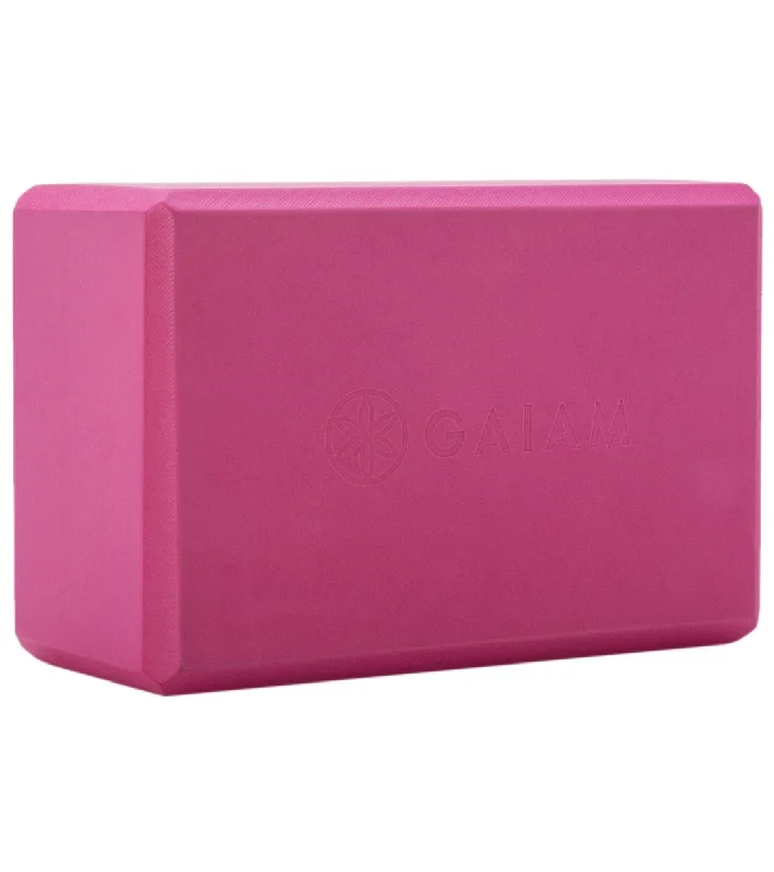 Best-Selling Yoga Accessories Now More Affordable Gaiam Yoga Block Fuchsia Red