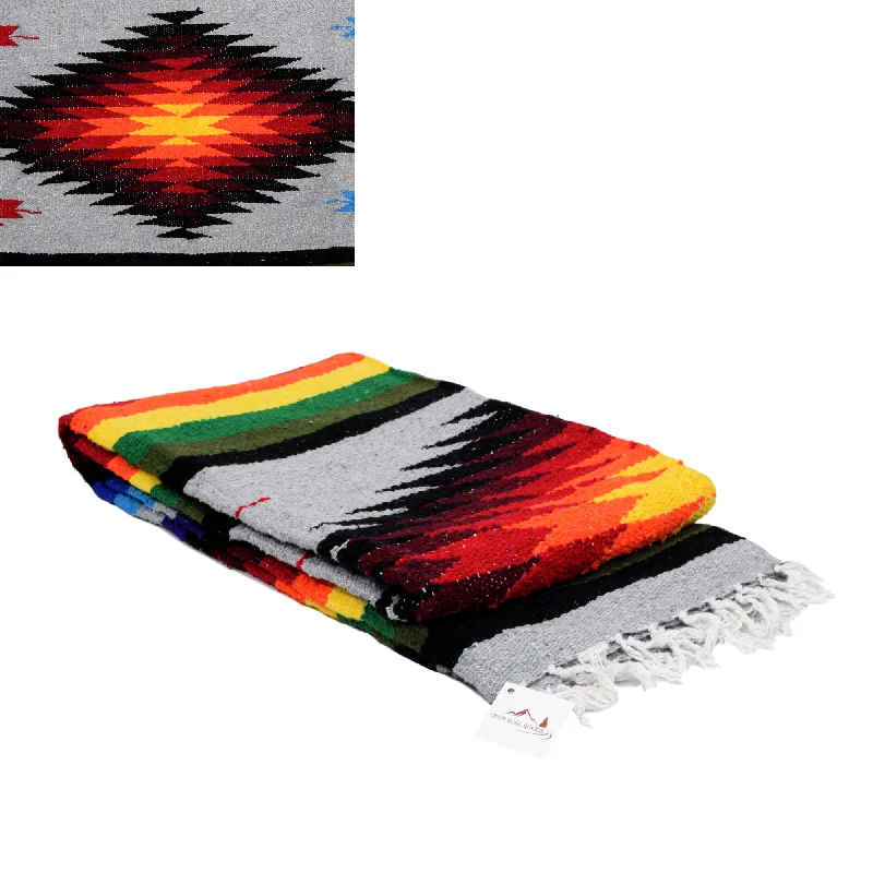 High-Quality Yoga Accessories At Budget-Friendly Prices Grey Mexican Diamond Blanket High-Quality Yoga Accessories At Budget-Friendly Prices Grey Mexican Diamond Blanket