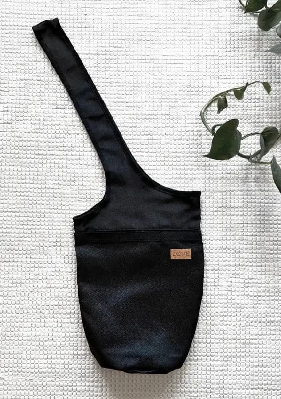 Affordable Luxury For Every Yoga Session Hemp Yoga Tote - Black