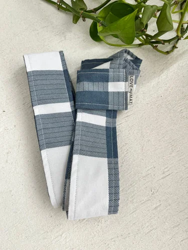 Your Yoga Journey Starts With Savings Plaid Mat Strap