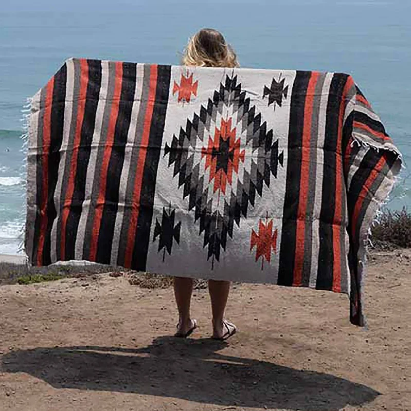 Perfect Your Pose With Stylish Yoga Discounts Tan Mexican Diamond Yoga Blanket