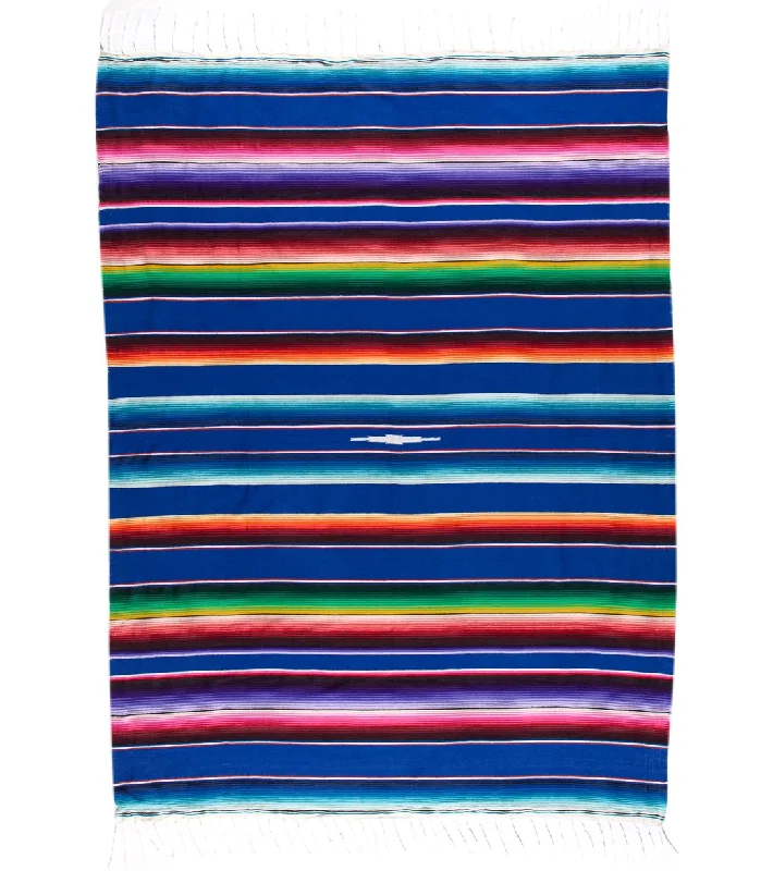 Unmissable Discounts On High-Quality Yoga Props Native Yoga Large Mexican Serape Blanket Royal Blue Unmissable Discounts On High-Quality Yoga Props Native Yoga Large Mexican Serape Blanket Royal Blue