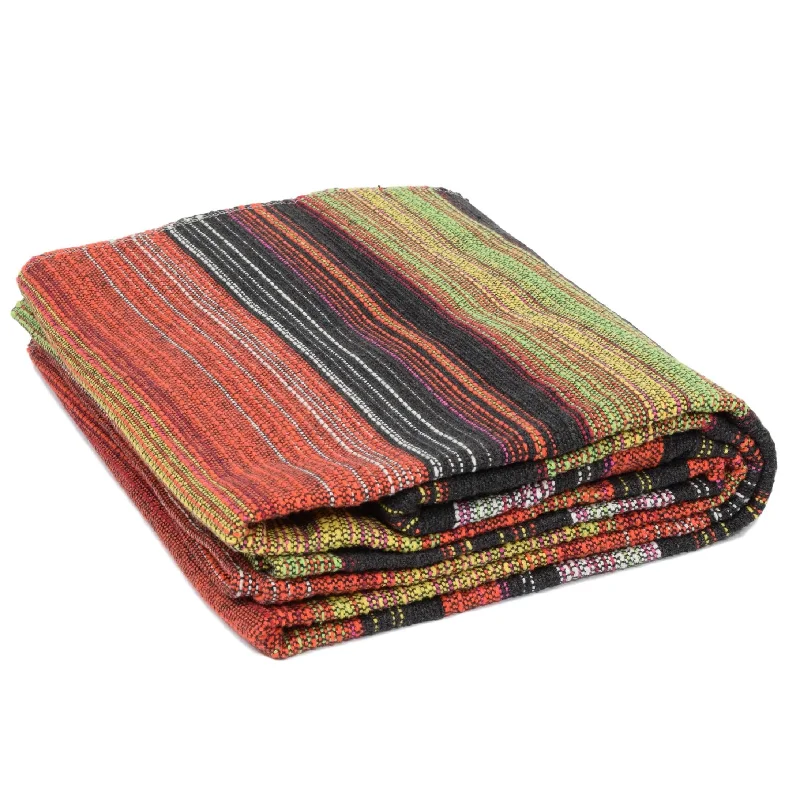 Enhance Every Stretch With Premium Yoga Gear Póvoa Yoga Blanket Orange Sunrise