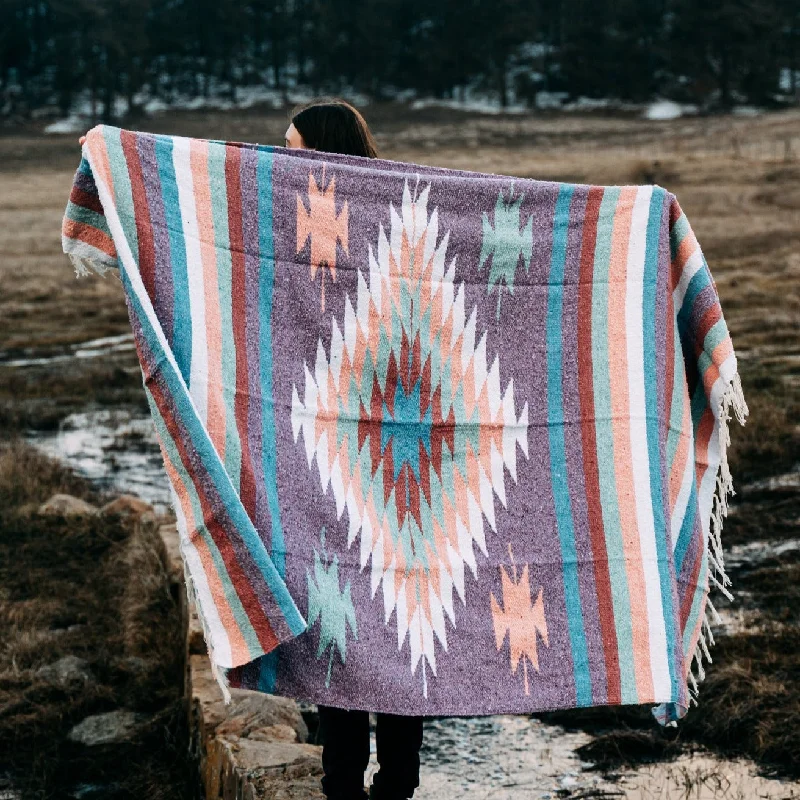 Your Perfect Yoga Essentials Now On Sale Purple Pastel Mexican Diamond Blanket