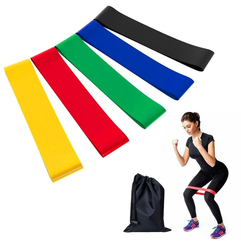 Ultimate Yoga Collection Now At Lower Prices Resistance Bands 6 Levels Exercises Elastic Fitness Training Yoga Loop Band Workout Pull Rope With Strength Test Video