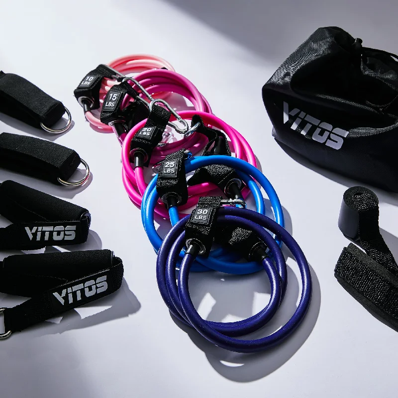 High-Quality Yoga Accessories At Budget-Friendly Prices Vitos® Resistance Exercise Bands Set High-Quality Yoga Accessories At Budget-Friendly Prices Vitos® Resistance Exercise Bands Set