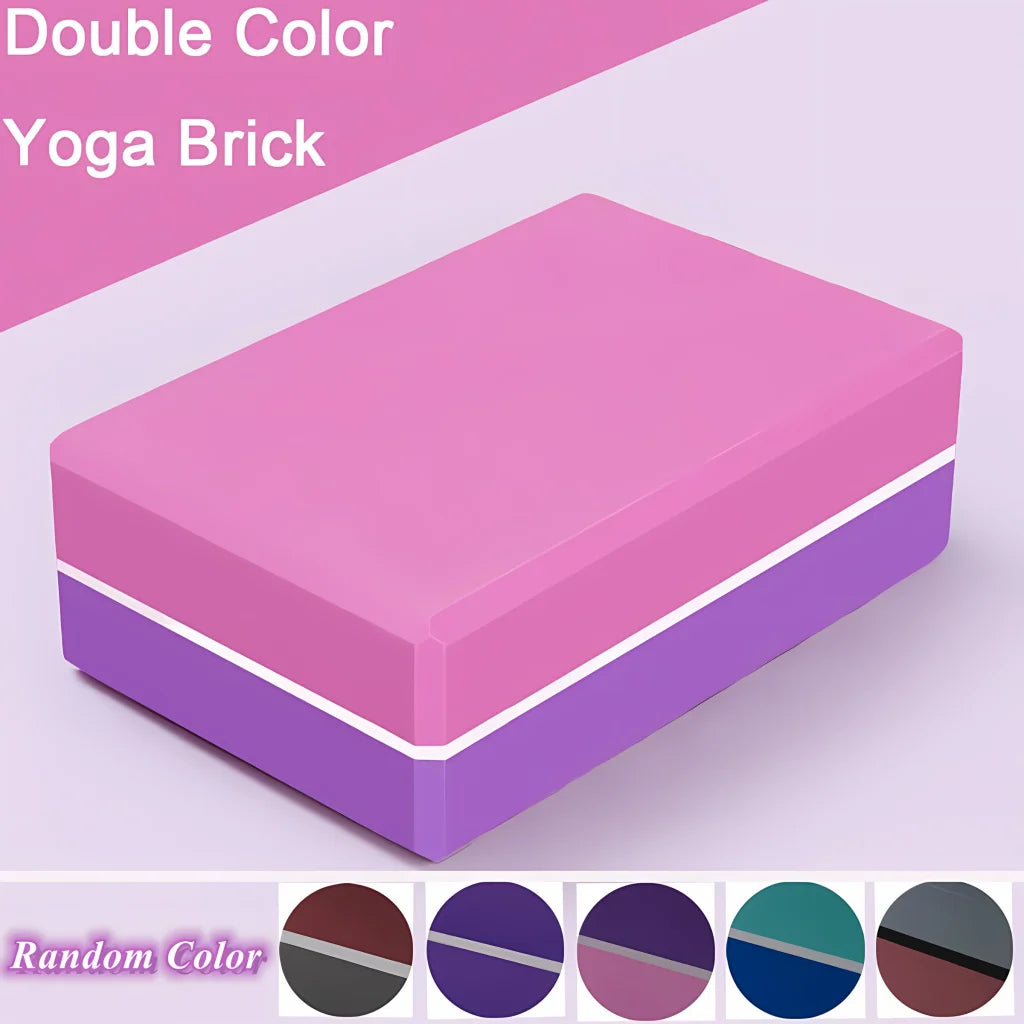 Upgrade Your Practice With Discounted Yoga Props TWO-COLOR EVA YOGA BLOCK FOR ENHANCED STABILITY & ALIGNMENT Upgrade Your Practice With Discounted Yoga Props TWO-COLOR EVA YOGA BLOCK FOR ENHANCED STABILITY & ALIGNMENT