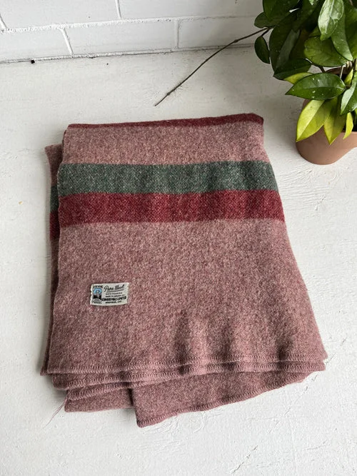 Align Your Practice With Unbeatable Deals Stripe Vintage Wool Blanket