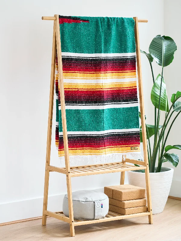 Ground Yourself With Discounted Yoga Mats West Path Baja Diamond Yoga Blanket - Turquoise Sunset