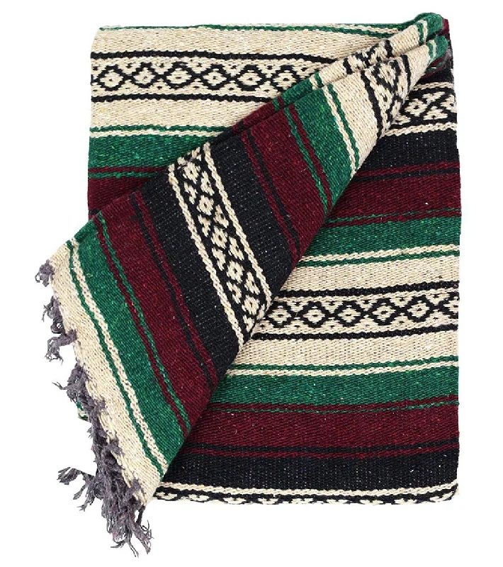 Strengthen Your Practice, Lower Your Costs West Path Heavy Weight Falsa Mexican Yoga Blanket Maroon Strengthen Your Practice, Lower Your Costs West Path Heavy Weight Falsa Mexican Yoga Blanket Maroon