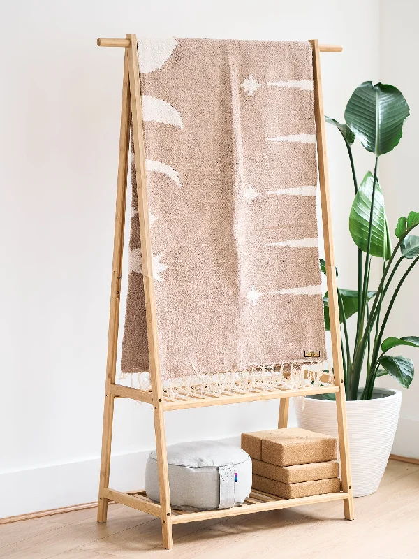 Align Your Practice With Unbeatable Deals West Path Moon Phases Yoga Blanket - Natural Align Your Practice With Unbeatable Deals West Path Moon Phases Yoga Blanket - Natural