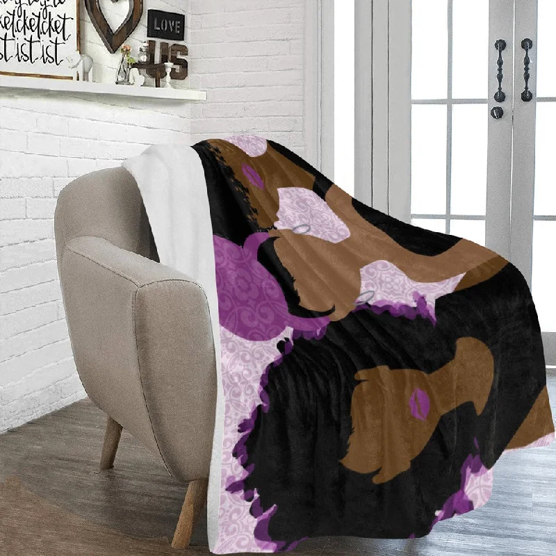 Stretch In Comfort With Affordable Yoga Gear Wrapped in Purple 60x80 blanket