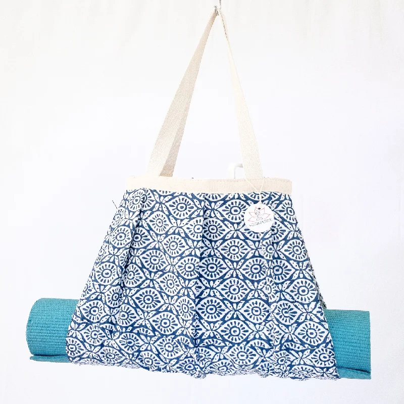 Comfort, Quality, And Savings In Every Pose Yoga Mat Holder | Navy Blue Eyes | Yoga Mat Carrier Bag Purse