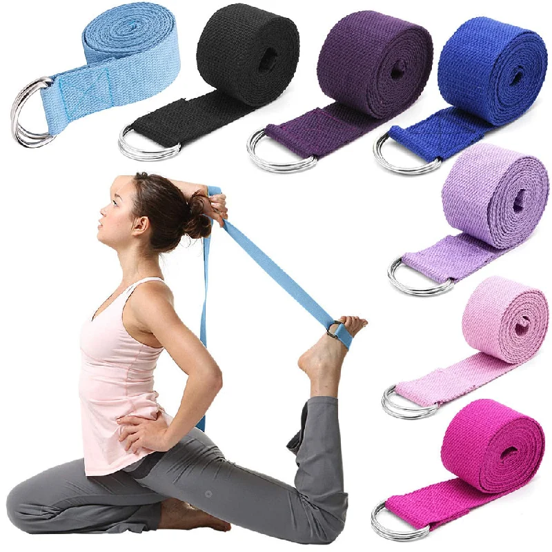 Comfort, Quality, And Savings In Every Pose Yoga Stretch Strap Multi-Colors D-Ring Belt