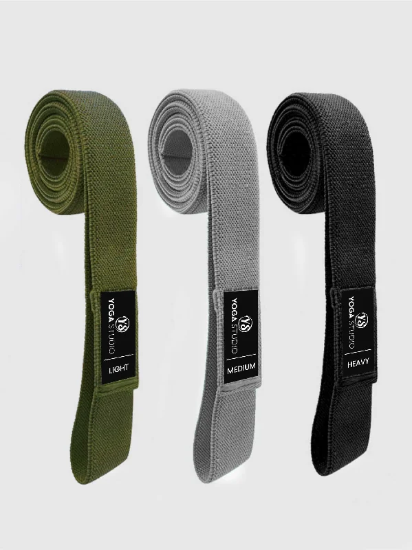Stay Grounded With Yoga Gear On Sale Yoga Studio Long Loop Fabric Resistance Bands Set of 3