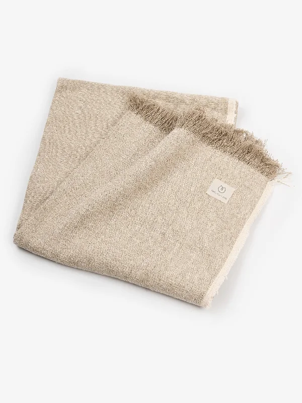 Breathe Deeper, Save Bigger On Yoga Must-Haves Yogamatters Hemp & Organic Cotton Yoga Blanket - Natural