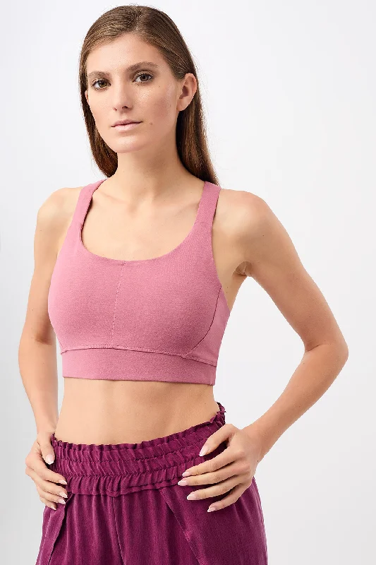 Affordable Yoga Fashion For Every Pose Extra Support Bra (Amethyst), GOTS
