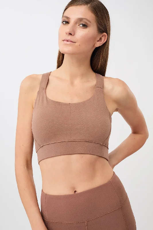 Unbeatable Deals On Breathable Yoga Apparel Extra Support Bra (Cappuccino), GOTS