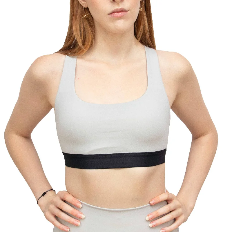 Lightweight, Breathable Yoga Wear At Special Prices Yoga Bra - Grey