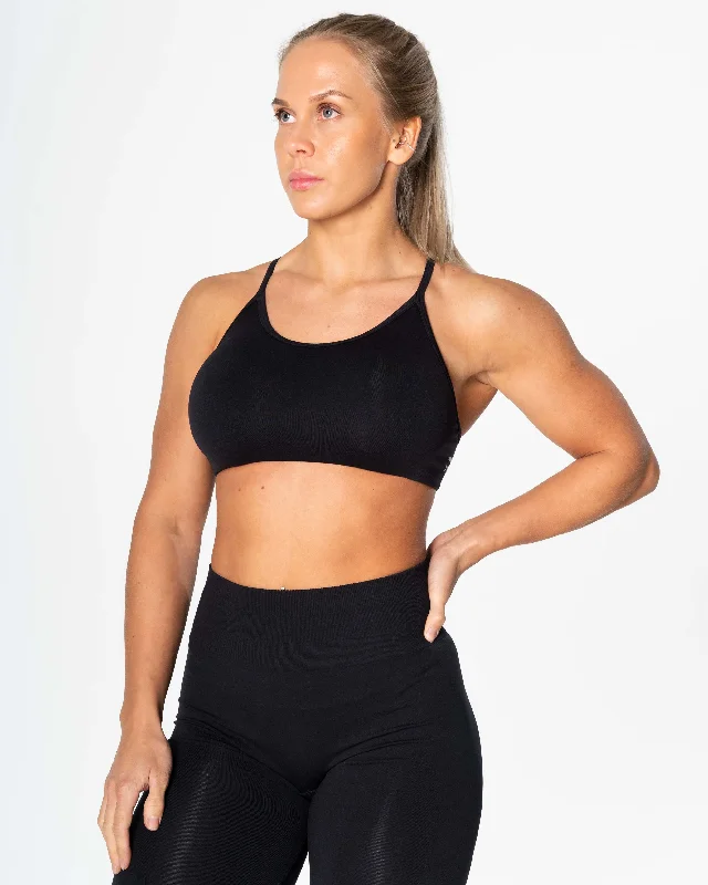 Master Every Pose With Premium Yoga Wear Deals Prime Seamless Top - Black