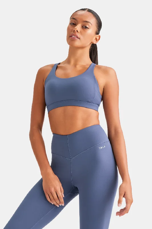High-Quality Yoga Clothing At Budget-Friendly Prices SKINLUXE TANK SPORTS BRA - VINTAGE BLUE