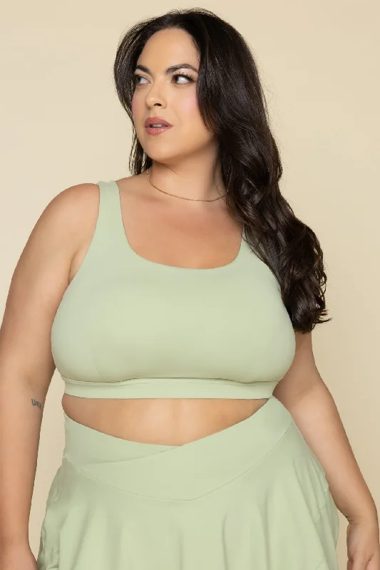 From Warm-Ups To Cooldowns, Shop And Save Tone Bra - Pistachio