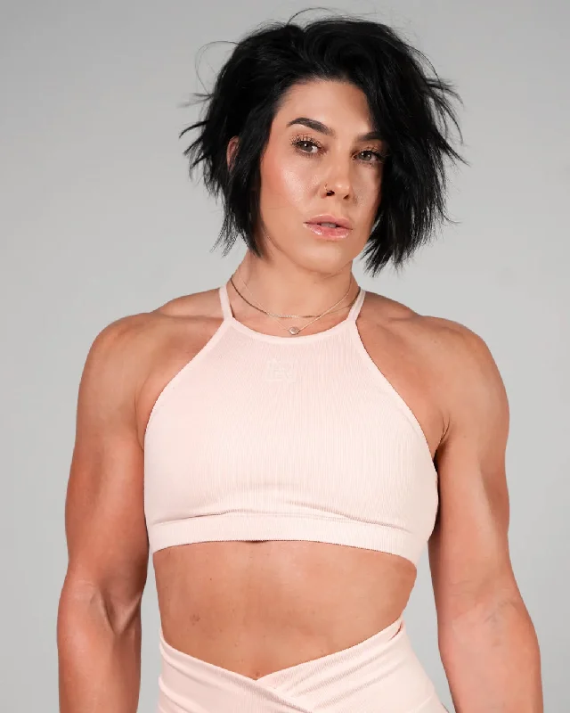 The Best Yoga Wear At The Best Prices WOMENS RIBBED BRA - PINK