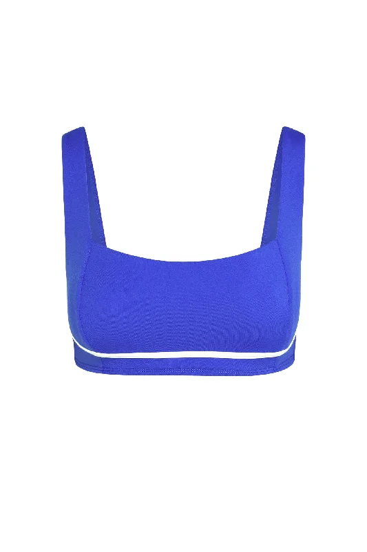 Your Yoga Wardrobe, Upgraded For Less Zion Bra - Cobalt/Ivory